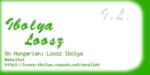 ibolya loosz business card